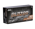 CCI Blazer Brass Ammunition 9mm Luger