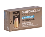 Prvi Partizan Ammunition 9mm Luger 124 Grain Full Metal Jacket Box of 50