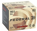 Federal AutoMatch Target Rimfire Ammunition 22 Long Rifle 40 Grain Lead Round Nose Box of 325