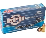 Prvi Partizan Handgun Ammunition 380 Auto ACP 94 Grain Jacketed Hollow Point Box of 50
