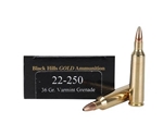 Black Hills Gold Ammunition 22-250 Remington 36 Grain Barnes Varmint Grenade Box of 20