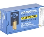 Prvi Partizan Ammunition 32 S&W Long 98 Grain Lead Round Nose Box of 50