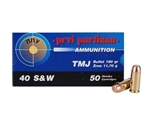 Prvi Partizan Ammunition 40 S&W 180 Grain Total Metal Jacket Box of 50