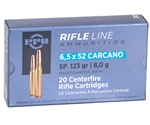 Prvi Partizan Ammunition 6.5x52mm Mannlicher-Carcano 123 Grain Soft Point Box of 20