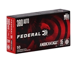 Federal American Eagle Handgun Ammunition 380 ACP 95 Grain Full Metal Jacket Box of 50 Rounds