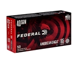 Federal American Eagle Handgun Ammunition 40 S&W 165 Grain Full Metal Jacket Box of 50 Rounds