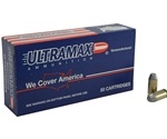 Ultramax Remanufactured Ammunition 40 S&W 180 Grain Conical Nose Lead Box of 50