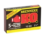 Brenneke USA K.O. Ammunition 12 Gauge 2-3/4