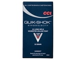 CCI Quik-Shok Ammunition 22 Long Rifle 32 Grain Plated Lead Hollow Point Box of 50