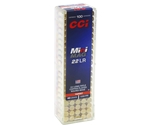 CCI Mini-Mag High Velocity Ammunition 22 Long Rifle 40 Grain Plated Lead Round Nose Box of 100