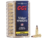 CCI Ammunition 17 Hornady Mach 2 (HM2) 17 Grain Hornady V-Max Box of 50