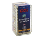 CCI GamePoint Ammunition 22 Winchester Magnum Rimfire (WMR) 40 Grain Jacketed Spire Point Box of 50