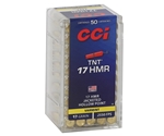 CCI Ammunition 17 Hornady Magnum Rimfire (HMR) 17 Grain Speer TNT Jacketed Hollow Point Box of 50