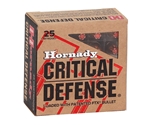 Hornady Critical Defense Ammunition 9mm Luger 115 Grain Flex Tip Expanding Box of 25