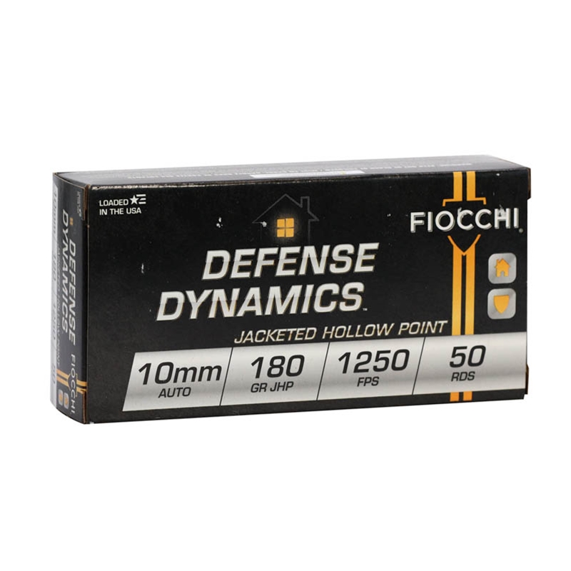 cchi Defense Dynamics 10mm AUTO 180 Grain Jacketed Hollow Point Box Of 50 Ammo