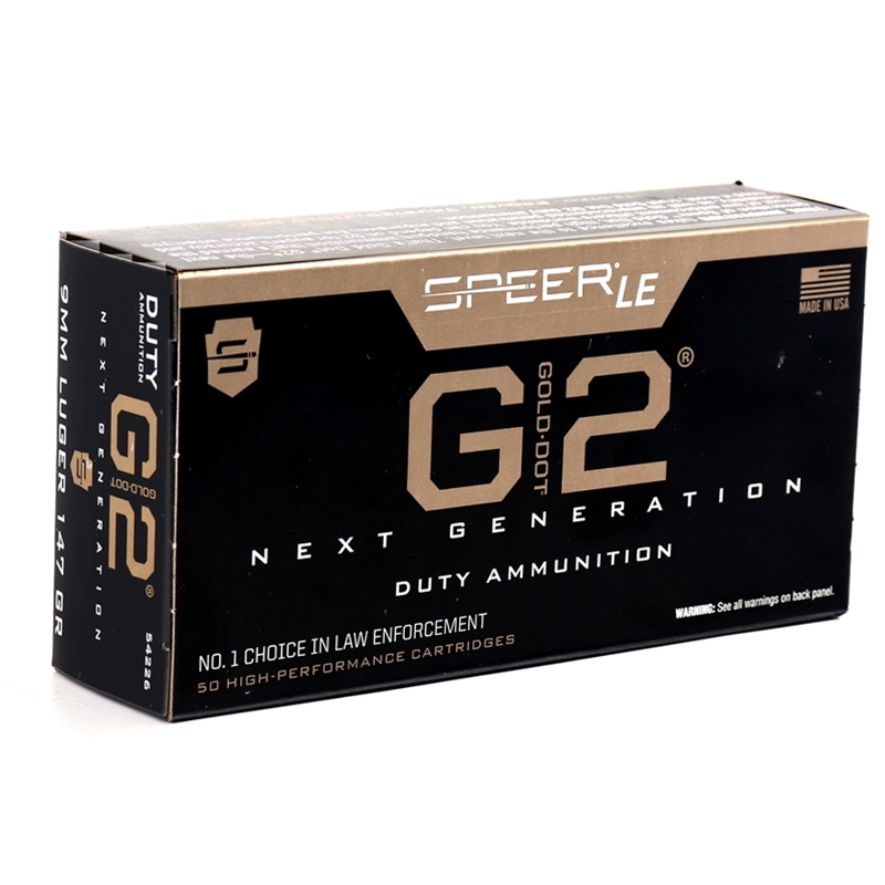 er Gold Dot G2 9mm Luger 147 Grain Jacketed Hollow Point Box Of 50 Ammo