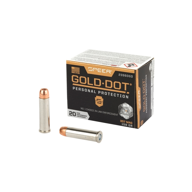 er Gold Dot 357 Magnum 158 Grain Jacketed Hollow Point Box Of 20 Ammo