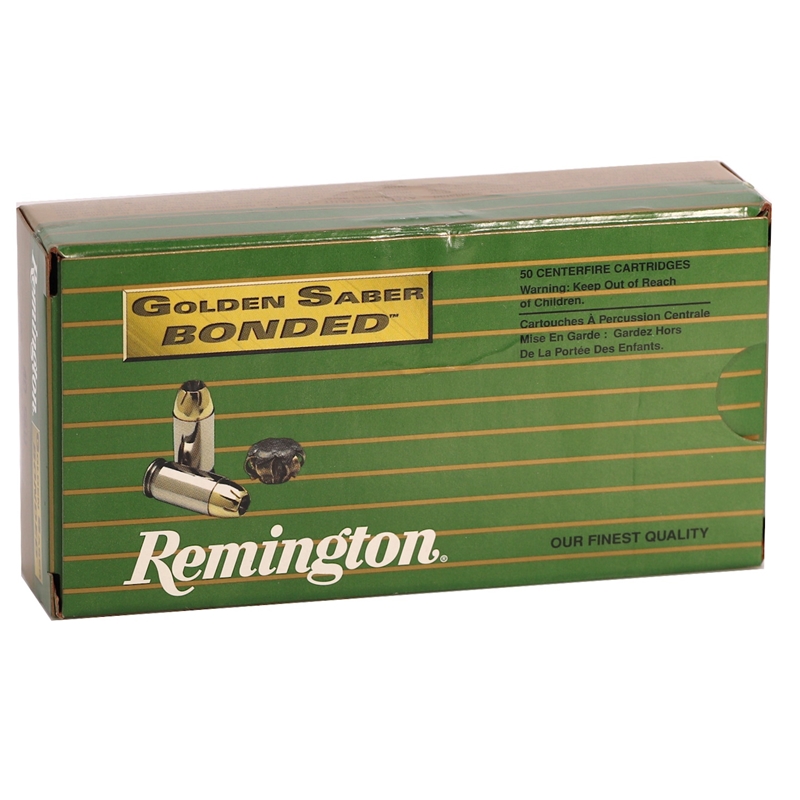 ington Golden Saber Bonded 40 S&W 180 Grain Brass Jacketed Hollow Point Box Of 50 Ammo