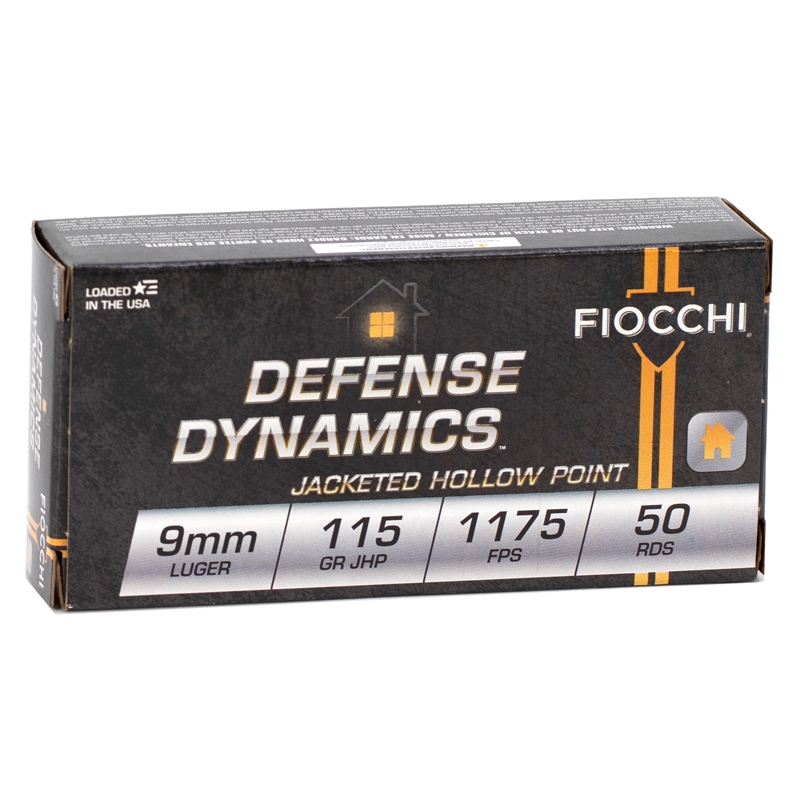 cchi 9mm Luger 115 Grain Hornady Jacketed Hollow Point Box Of 50 Ammo