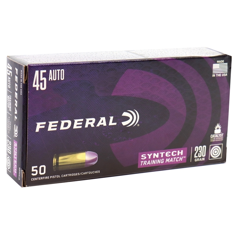 eral Syntech 45 ACP 230 Grain Training Match TSJ Box Of 50 Ammo