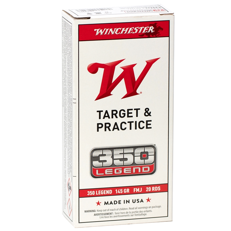 chester White Box 350 Legend 145 Grain Full Metal Jacket Box Of 20 Ammo