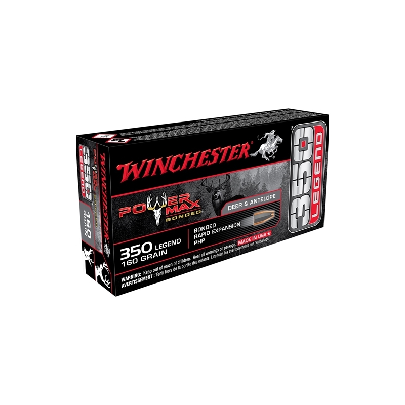 chester 350 Legend 160 Grain Power Max Bonded Box Of 20 Ammo