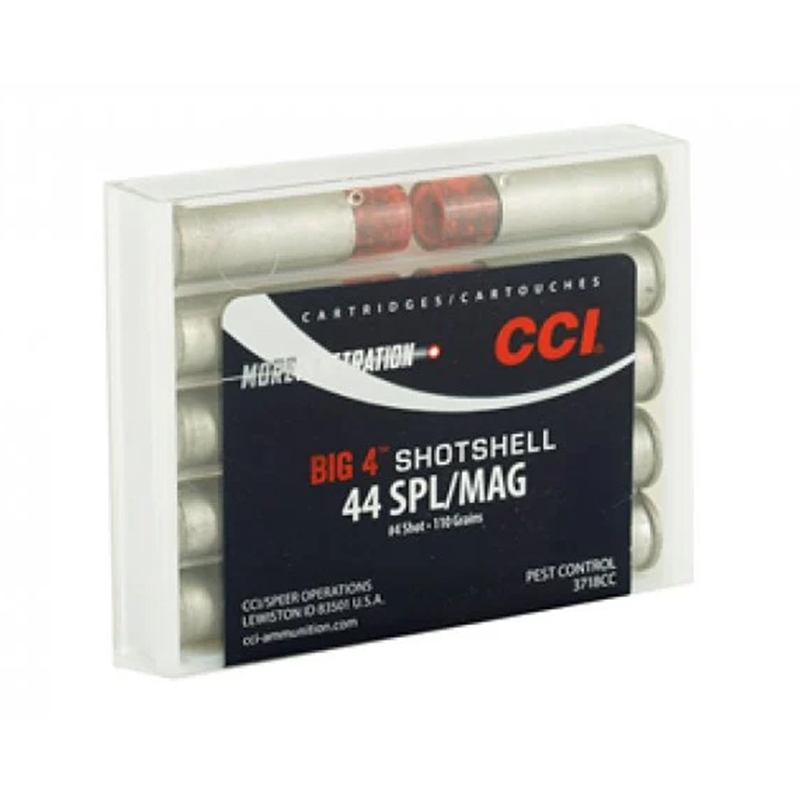  Big 4 Shotshell 44 Special/.44 Magnum 110 Grain #4 Shot Box Of 10 Ammo