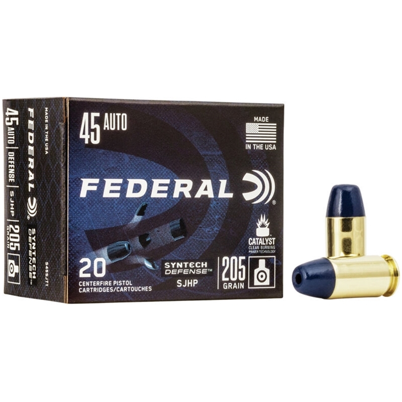 eral Syntech Defense 45 ACP 205 Grain Segmented Hollow Point Box Of 20 Ammo