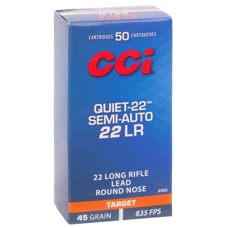  Target & Plinking Quiet 22 Long Rifle 45 Grain Lead Round Nose Box Of 500 Ammo