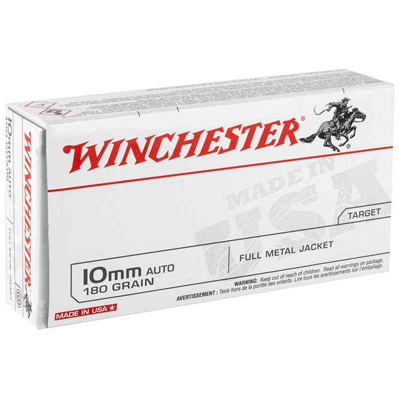 chester 10mm Auto 180 Grain Full Metal Jacket Target Box Of 50 Ammo