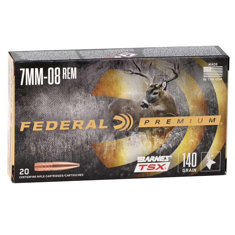 eral Premium 7mm-08 Remington 140 Grain Barnes Triple-Shock X Bullet Box Of 20 Ammo