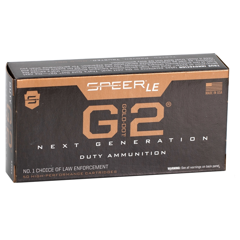 er Gold Dot LE G2 40 S&W 180 Grain Jacketed Hollow Point Box Of 50 Ammo