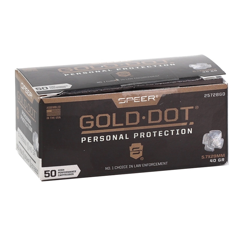 er Gold Dot 5.7x28mm 40 Grain Jacketed Hollow Point Box Of 50 Ammo