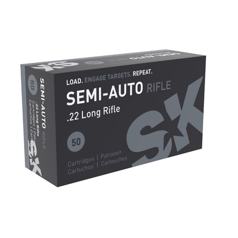 Semi-Auto Rifle 22 Long Rifle 40 Grain Lead Round Nose Box Of 500 Ammo