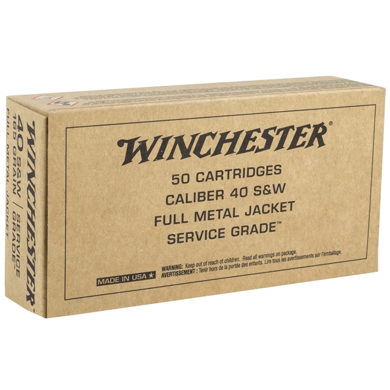 chester Service Grade 40 S&W 165 Grain Full Metal Jacket Box Of 50 Ammo