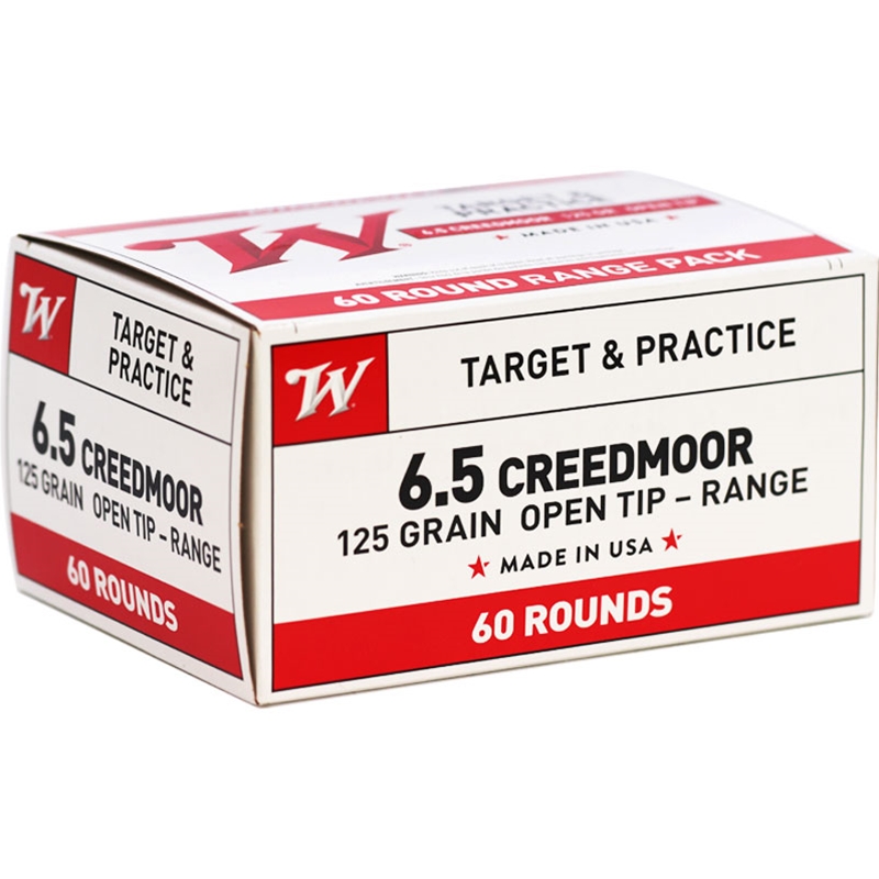 chester Super-Target 6.5 Creedmoor 125 Grain Open Tip Range 60 Rounds Value Pack Box Of 60 Ammo