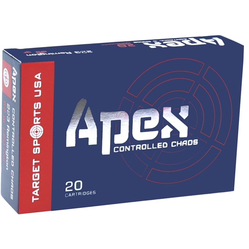 get Sports USA APEX 223 Remington 62 Grain HP Controlled Chaos Box Of 20 Ammo