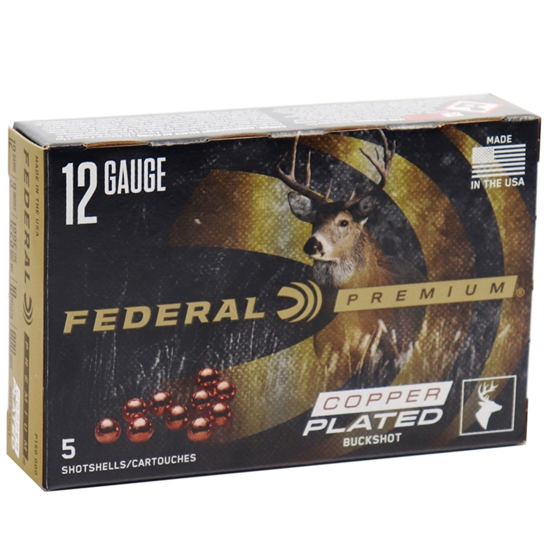 eral Premium Vital Shok 12 Gauge 3000 Copper Plated Buck Shot Box Of 5 Ammo