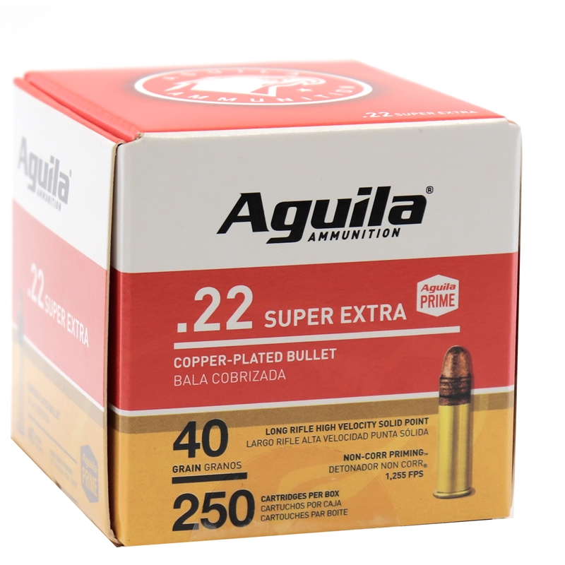 ila SuperExtra 22 Long Rifle 40 Grain High Velocity Copper Plated Lead Round Nose Box Of 250 Ammo