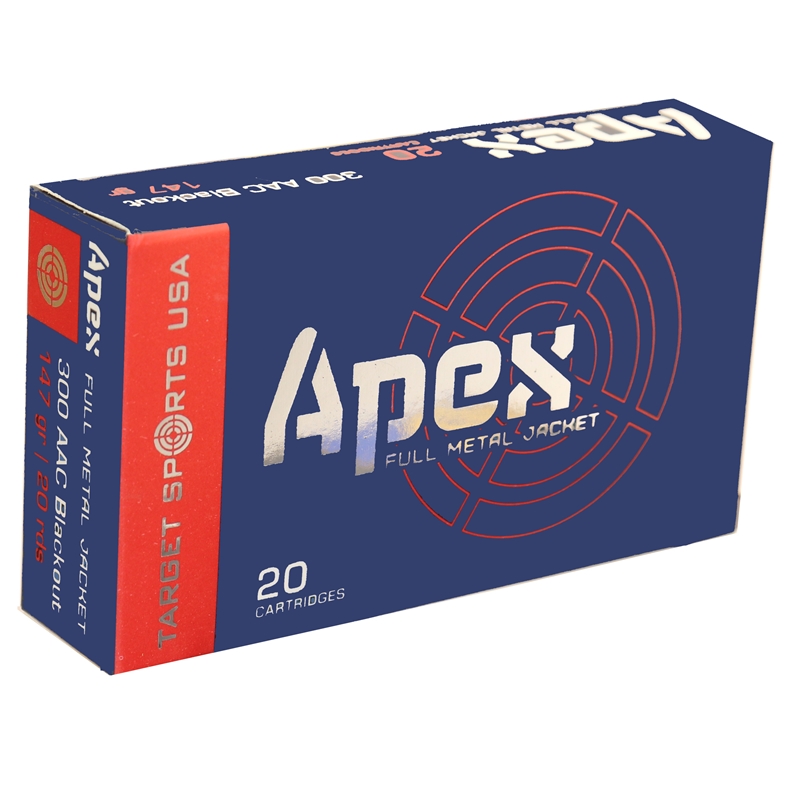 get Sports USA APEX 300 AAC Blackout 147 Grain Full Metal Jacket Box Of 20 Ammo