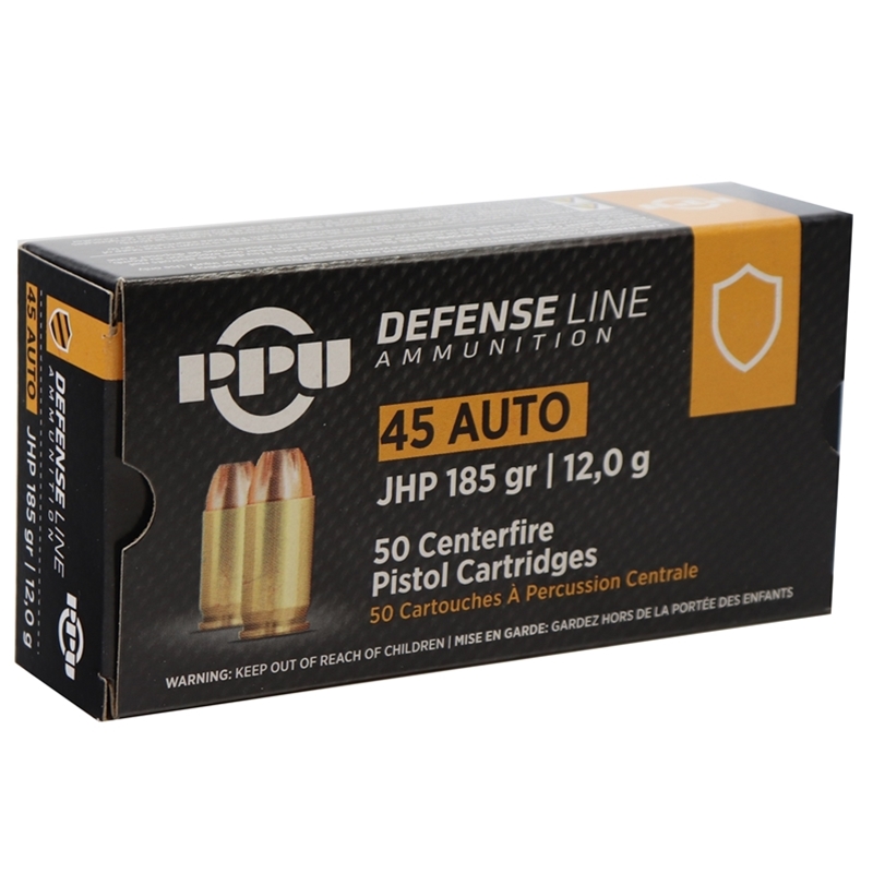 i Partizan 45 ACP Auto 185 Grain Jacketed Hollow Point Box Of 50 Ammo