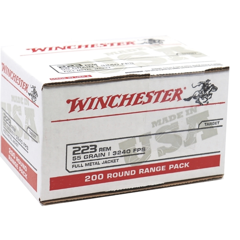 chester USA 223 Remington 55 Grain FMJ 200 Rounds Value Pack Box Of 200 Ammo