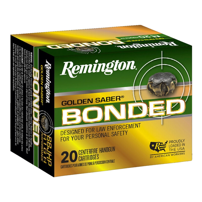 ington Golden Saber Bonded 40 S&W 165 Grain Jacketed Hollow Point Box Of 20 Ammo