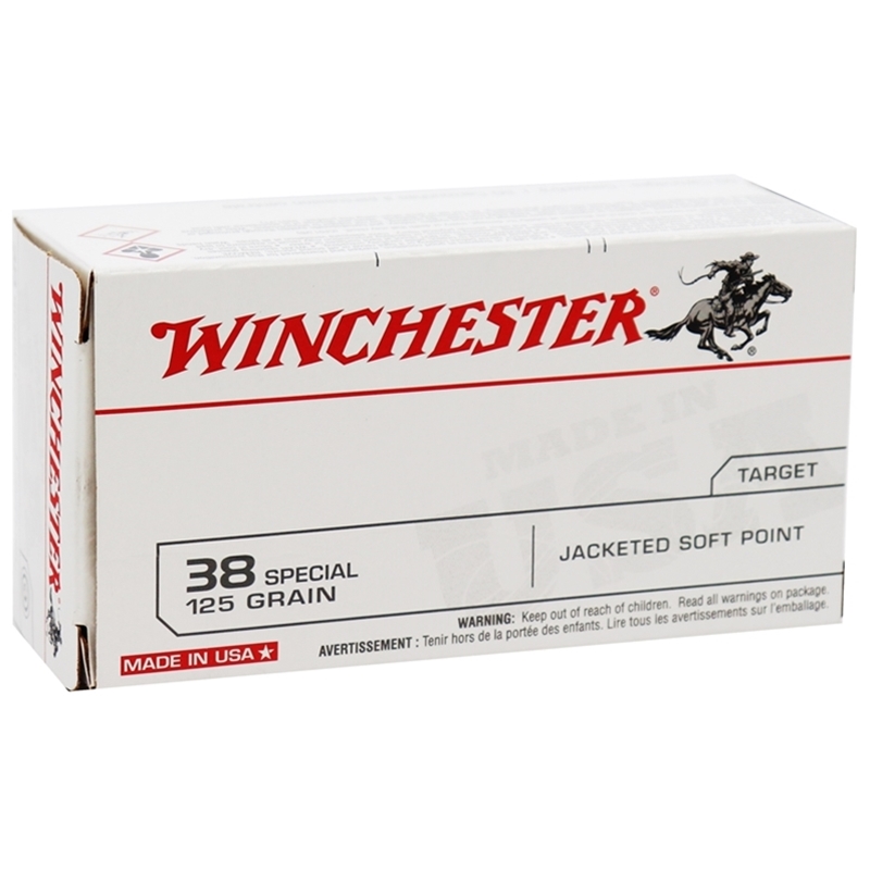 chester Whitebox 38 Special 125 Grain Jacketed Soft Point Box Of 50 Ammo