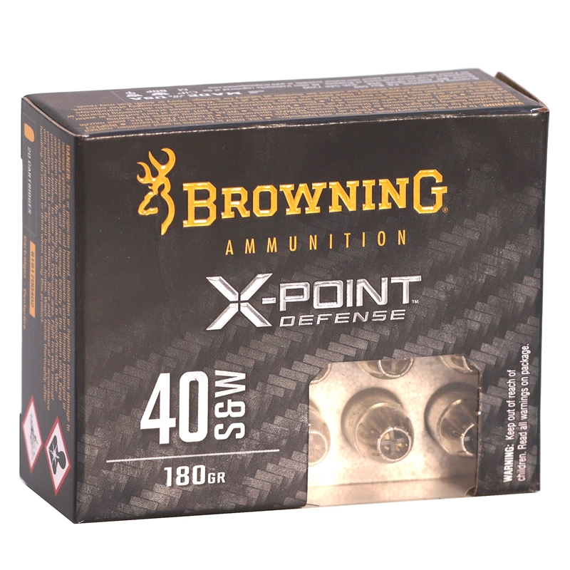 wning X-Point Defense 40 S&W 180 Grain Hollow Point Box Of 20 Ammo