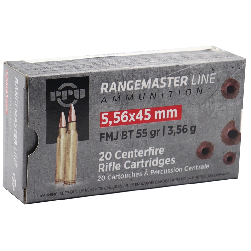 i Partizan Rangemaster 5.56mm NATO M193 55 Grain Full Metal Jacket BT Box Of 20 Ammo