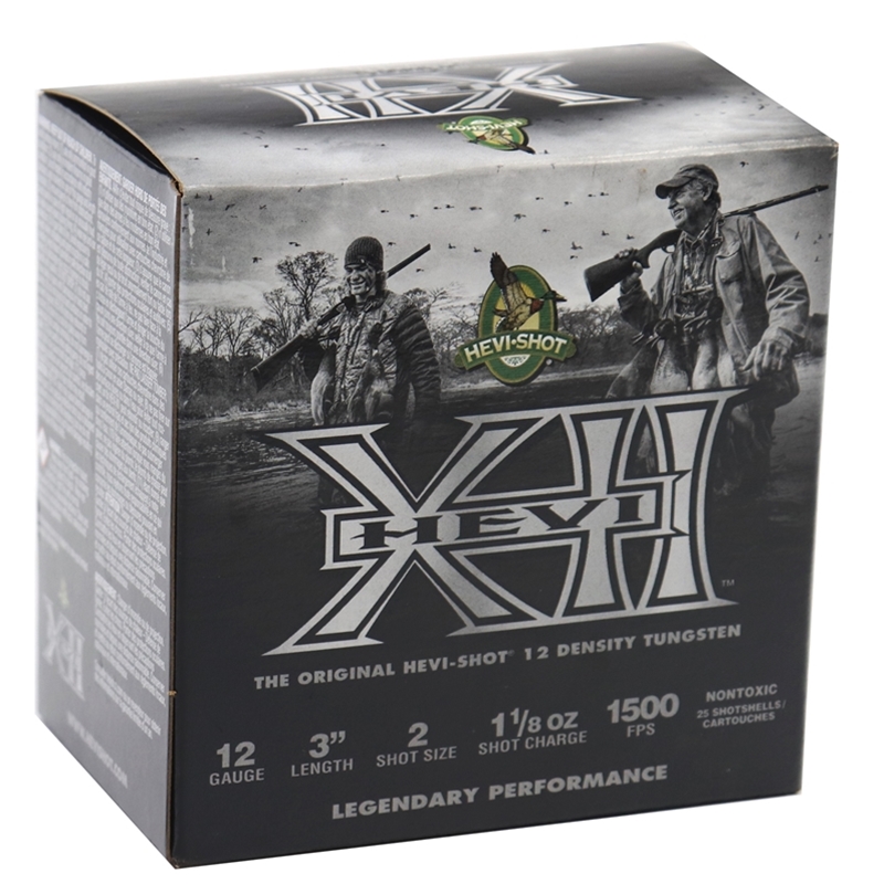 i-Shot HEVI-XII 12 Gauge 3 1-1/8 Oz #2 Shotshell Steel Loads Box Of 25 Ammo