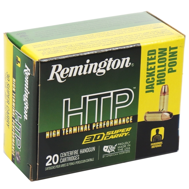 ington High Terminal Performance 30 Super Carry 100 Grain Jacketed Hollow Point Box Of 20 Ammo