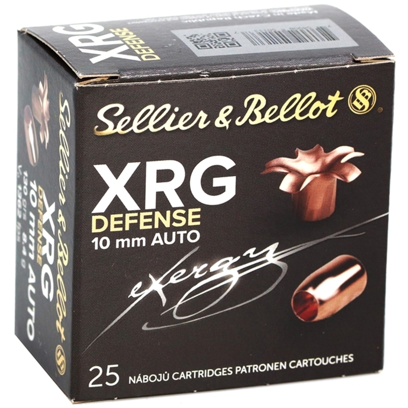 lier & Bellot XRG-D 10mm Auto 130 Grain Copper Hollow Point Box Of 25 Ammo