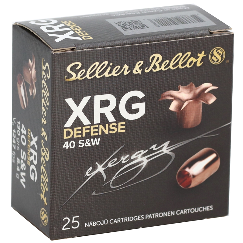 lier & Bellot XRG-D 40 S&W 130 Grain Copper Hollow Point Box Of 25 Ammo